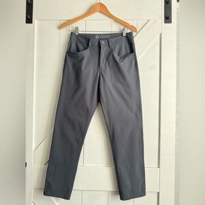 Vuori Mens Meta Pants Athletic Slim - Gray